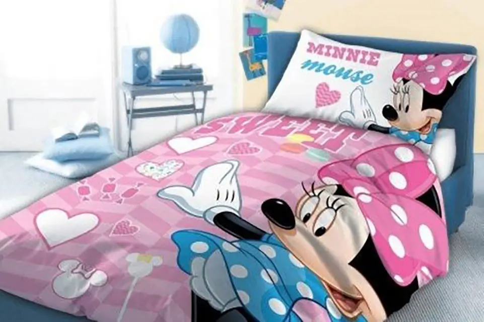 Disney Minnie Dětský povlak na přikrývku 100x135 cm, 40x60 cm fotografii produktu