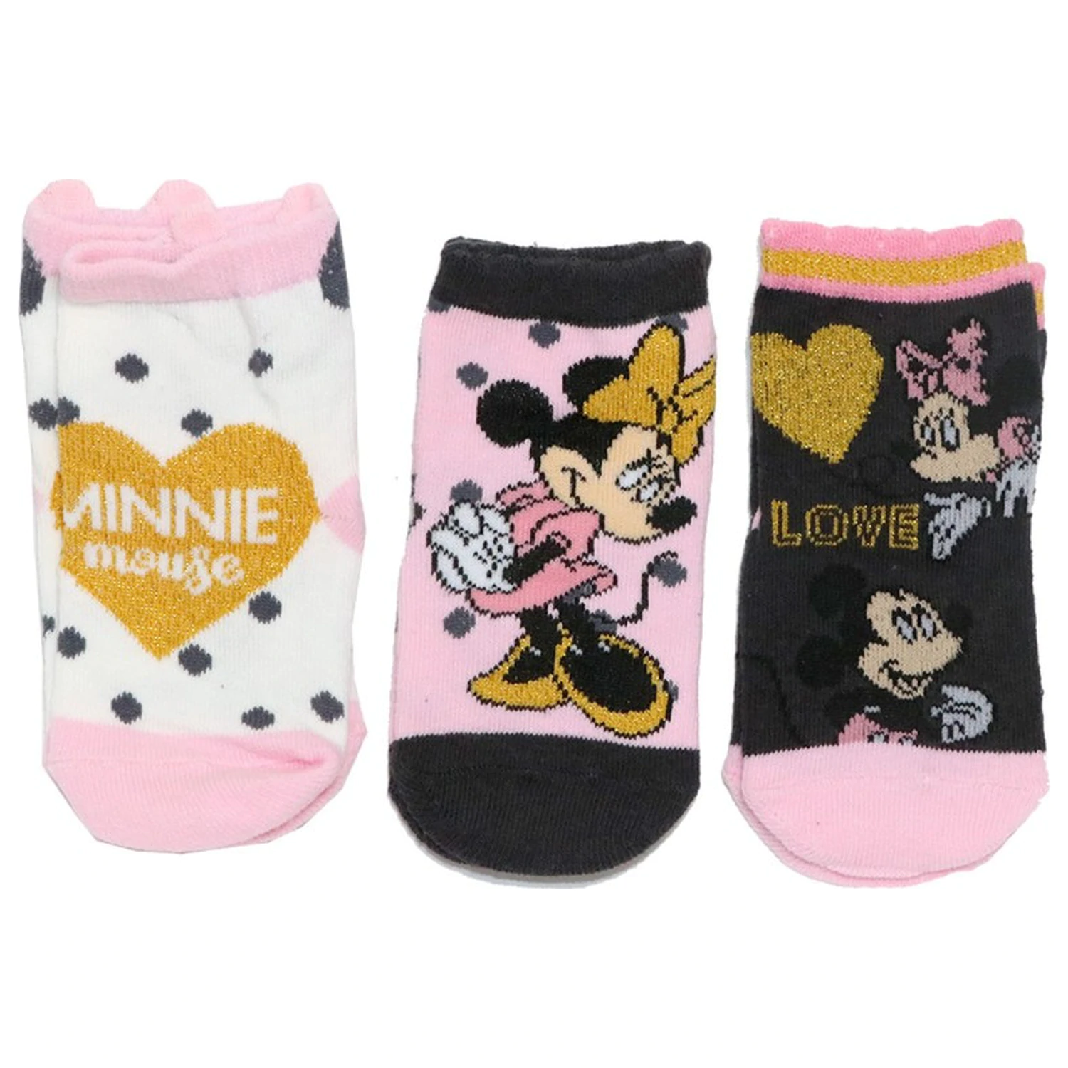 Disney Minnie Heart kojenecké ponožky 6/12 měsíců fotografii produktu