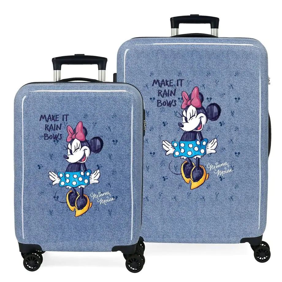 Disney Minnie It Rain Bows ABS sada 2 trolley kufry fotografii produktu