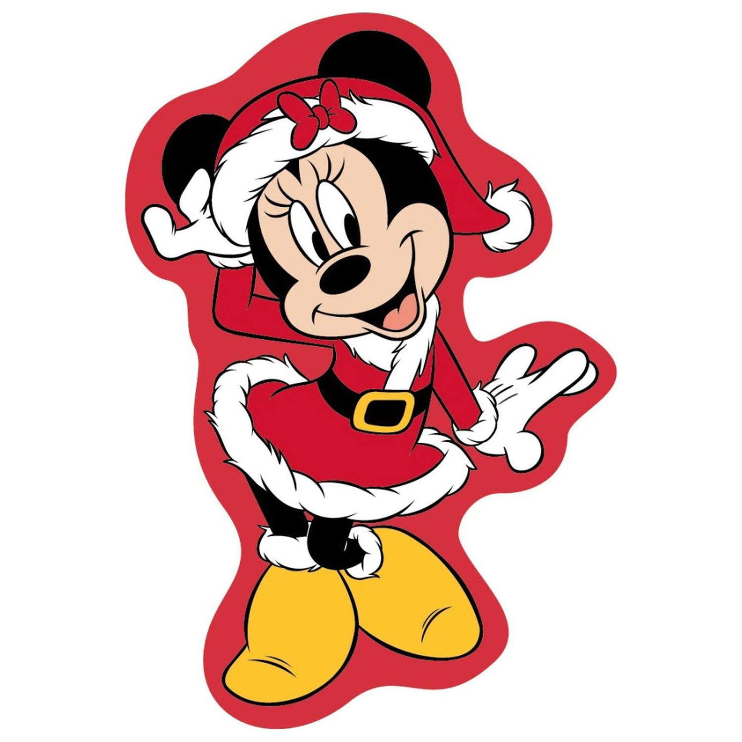 Disney Minnie Jolly Christmas 3D Tvarovaný Polštář, Dekorační Polštář fotografii produktu