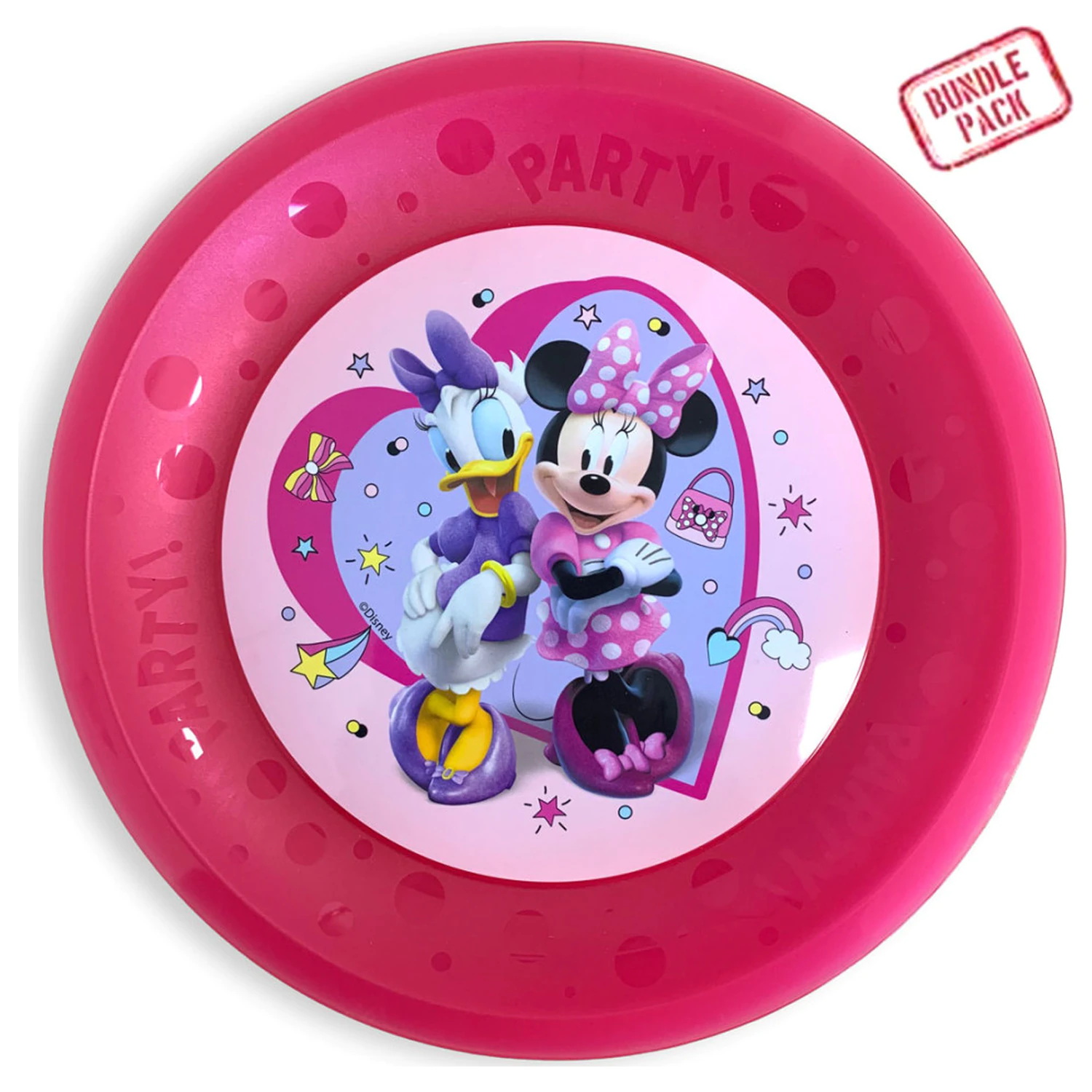 Disney Minnie Junior mikro prémiový plastový jídelní talíř, sada 4 kusů, 21 cm fotografii produktu