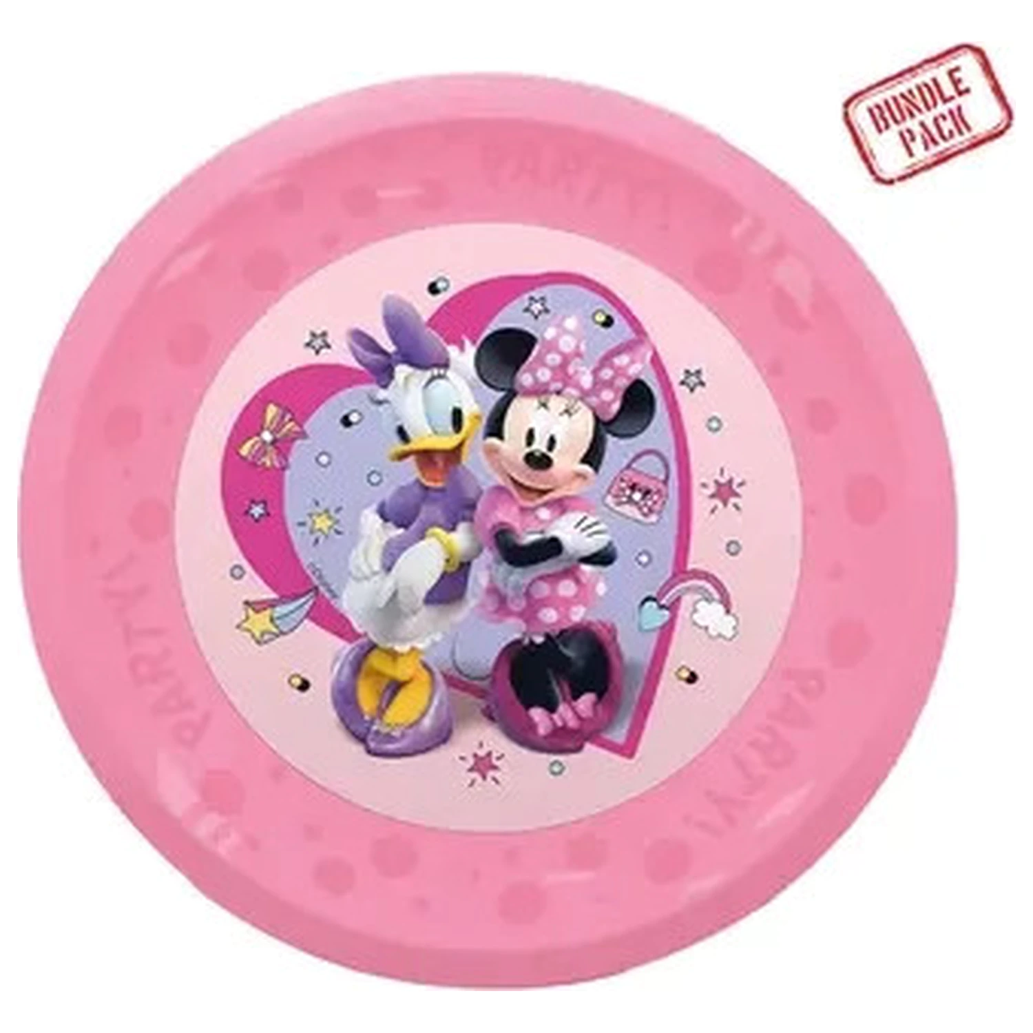 Disney Minnie Junior mikro prémiový plastový jídelní talíř, sada 4 kusů, 21 cm fotografii produktu
