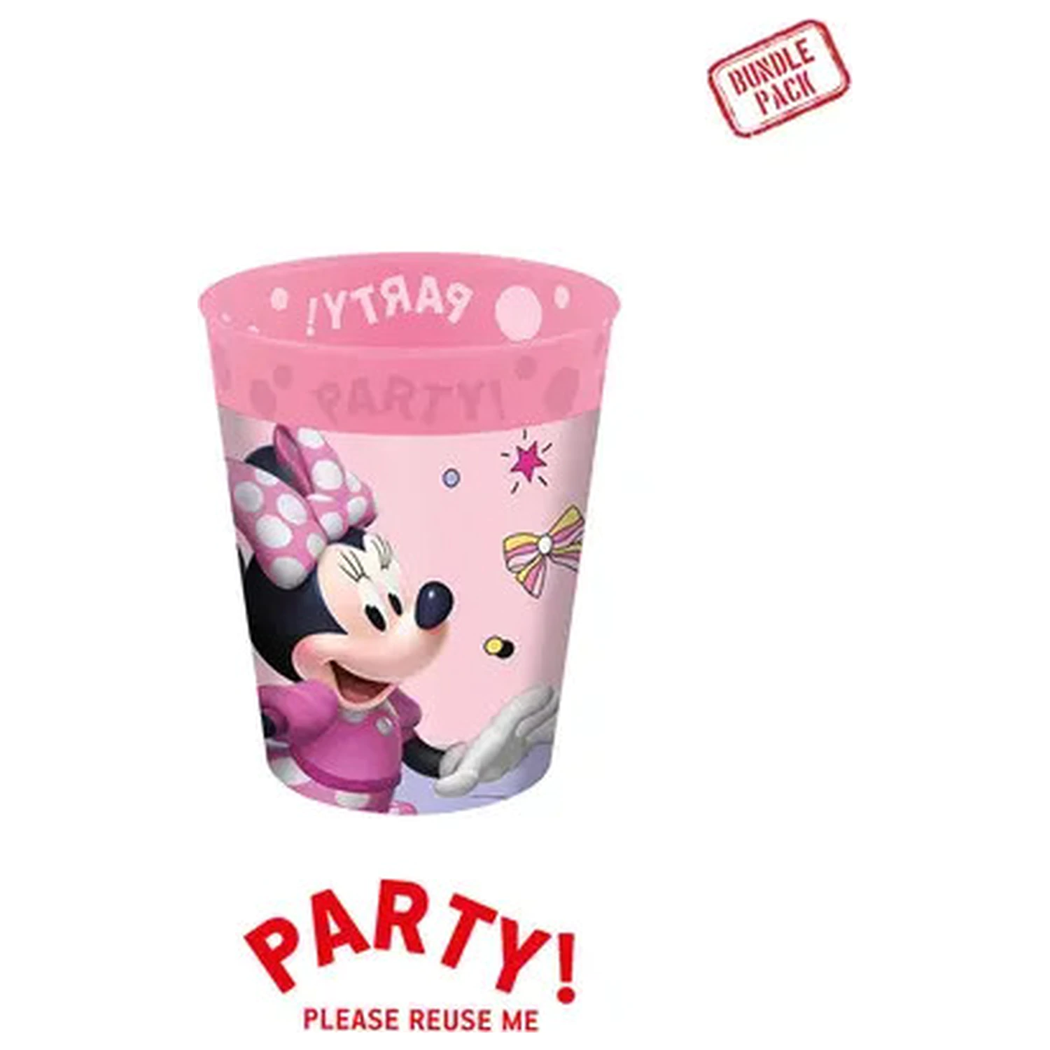 Disney Minnie Mouse Junior Micro Premium Plastový pohárek, sada 4 kusů, 250 ml fotografii produktu