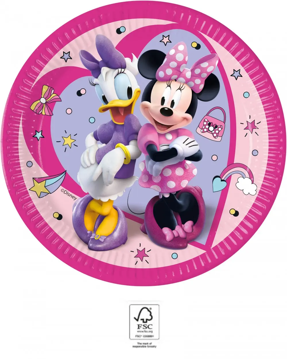 Disney Minnie Junior papírové talířky 8 ks 23 cm FSC fotografii produktu