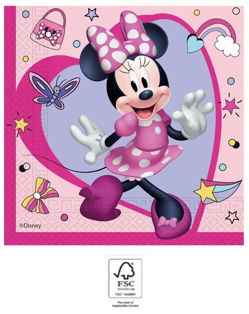 Disney Minnie Junior ubrousky 20 ks 33x33 cm FSC fotografii produktu