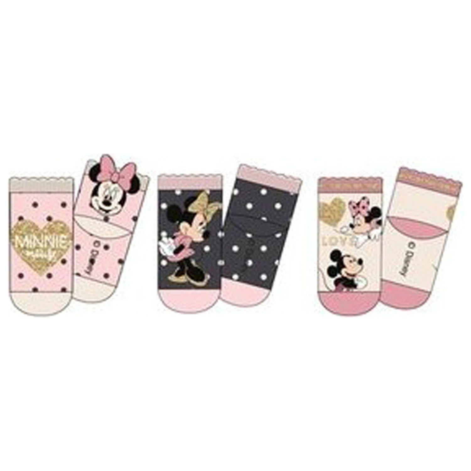 Disney Minnie Love dětské ponožky 0-6 měsíců fotografii produktu