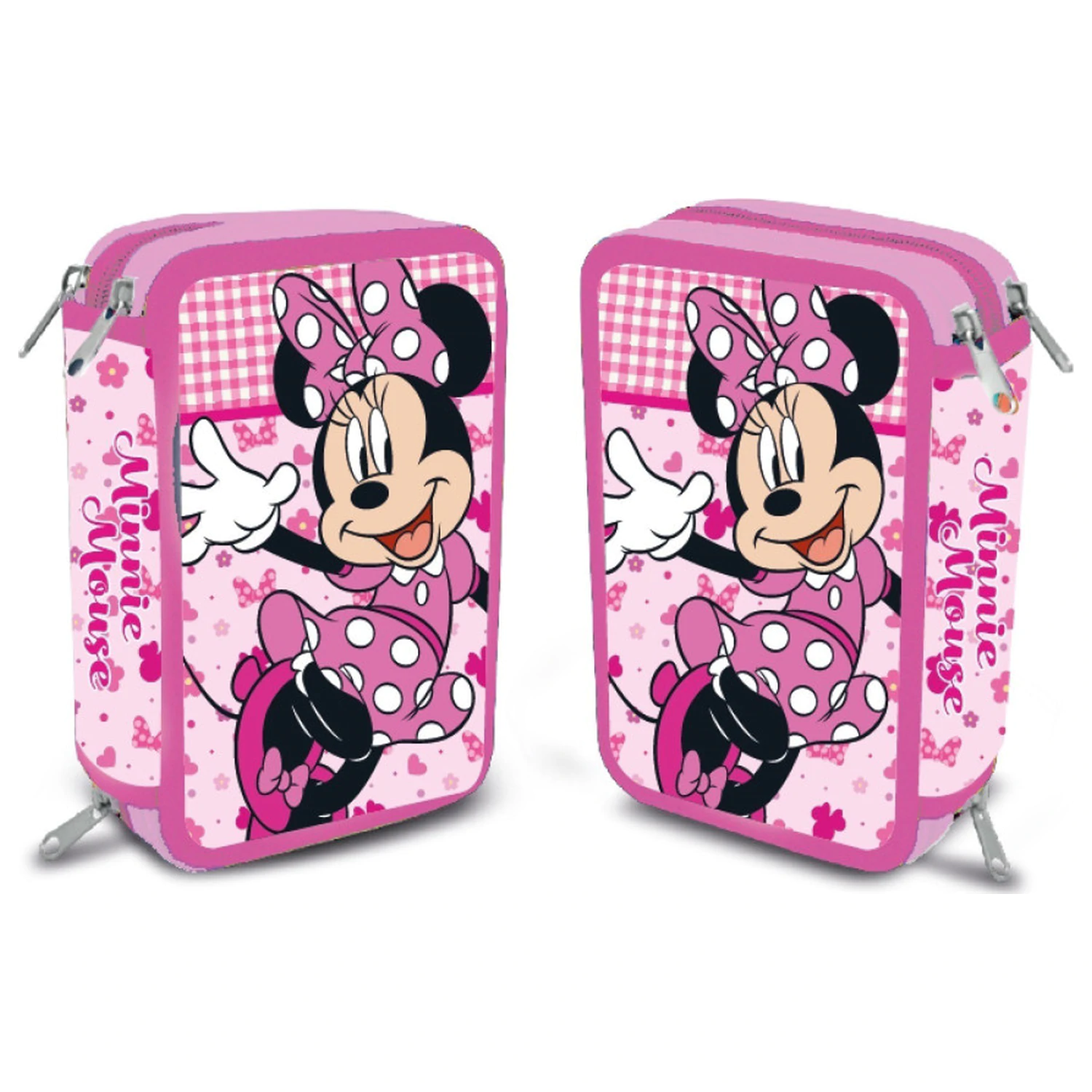 Disney Minnie Lovely Charm penál se 3 patry, plný fotografii produktu