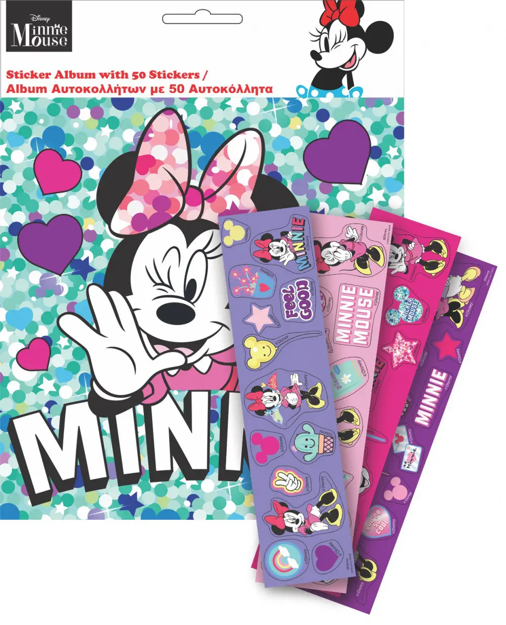 Disney Minnie Sticker Album s 50 samolepkami fotografii produktu
