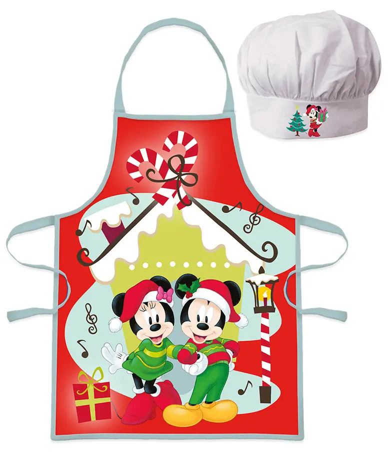 Disney Minnie Mouse, Mickey Mouse Vánoční Dětská zástěra, 2dílná sada fotografii produktu
