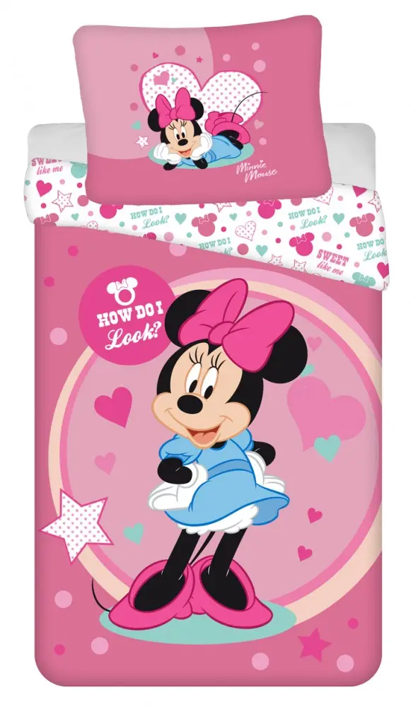 Disney Minnie mikrovláknový povlak na peřinu 140x200 cm, 70x90 cm fotografii produktu