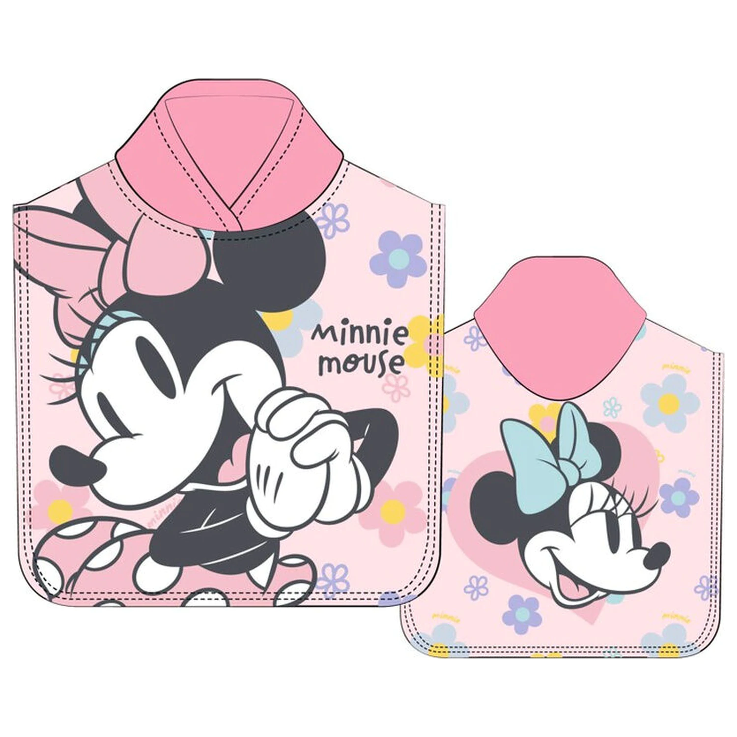Disney Minnie pončo ručník z mikrovlákna fotografii produktu