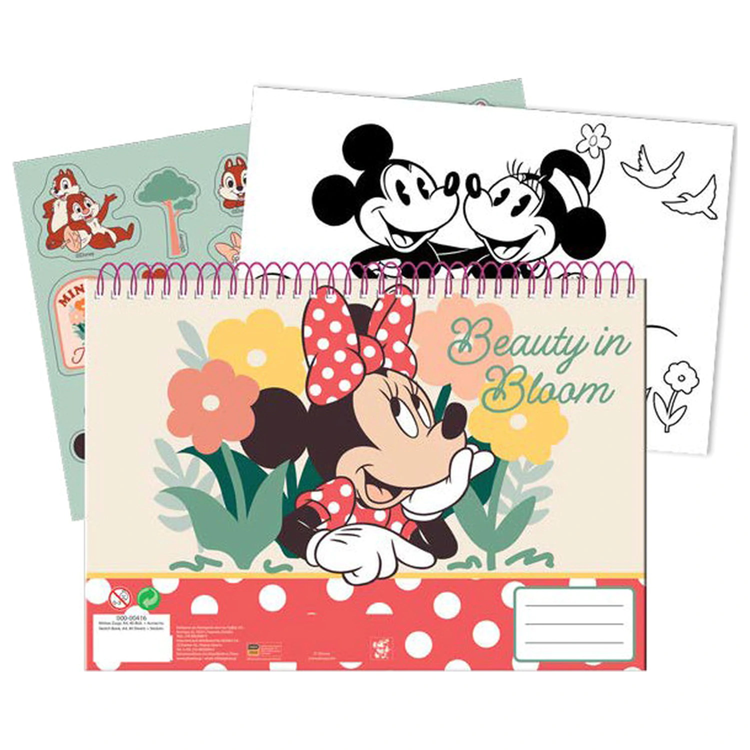Disney Minnie Nomadic Spirit A4 spirálový skicář se 40 samolepkami fotografii produktu
