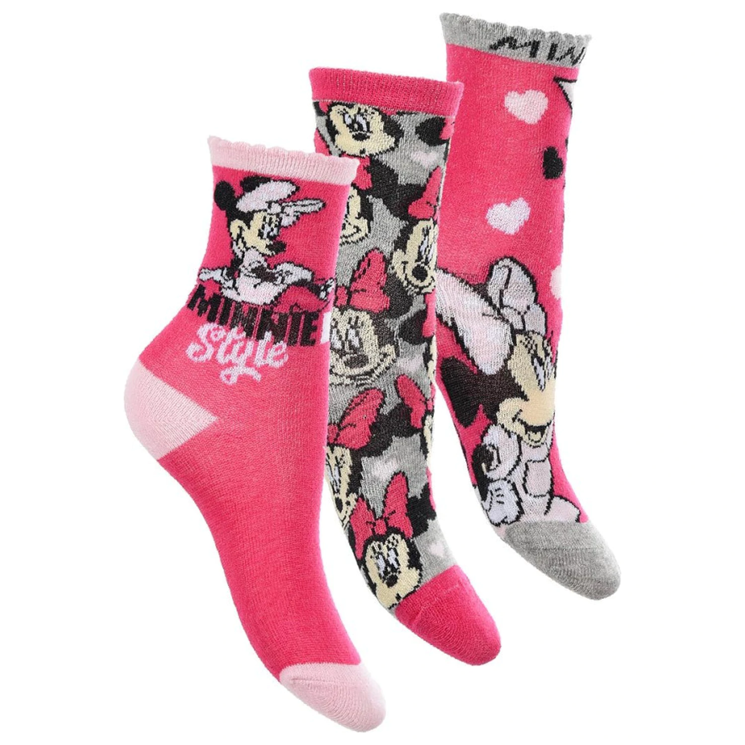 Disney Minnie Pink Style dětské ponožky 31/34 fotografii produktu