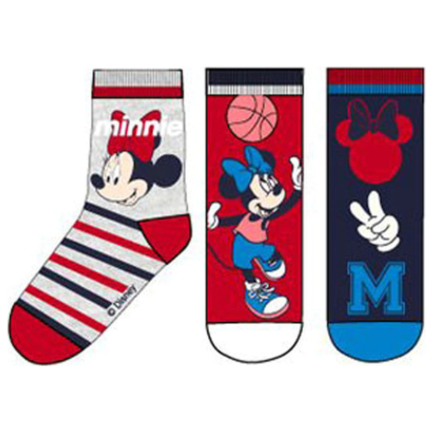 Disney Minnie Mouse Hrací Dětské Ponožky 31/34 fotografii produktu