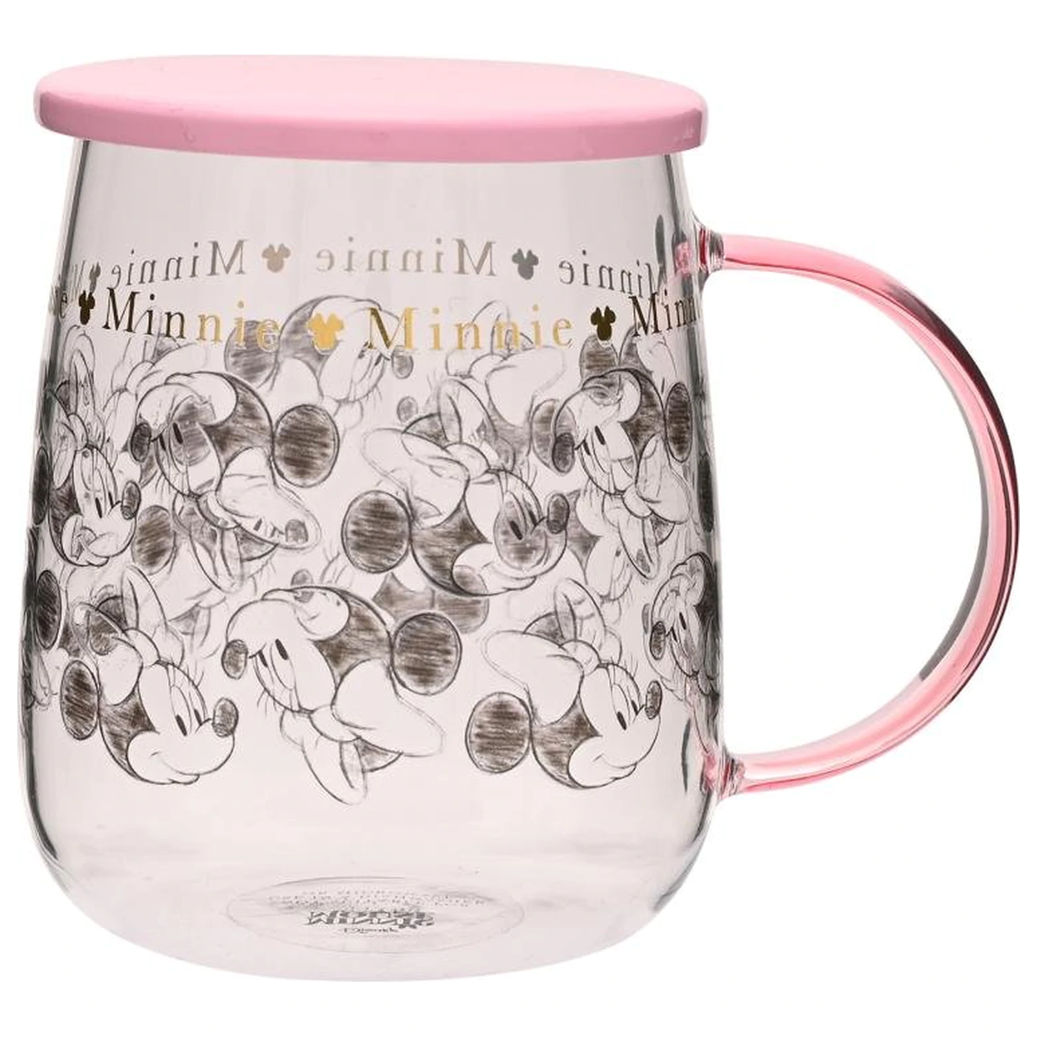 Disney Minnie skleněný hrnek s víčkem (532 ml) fotografii produktu