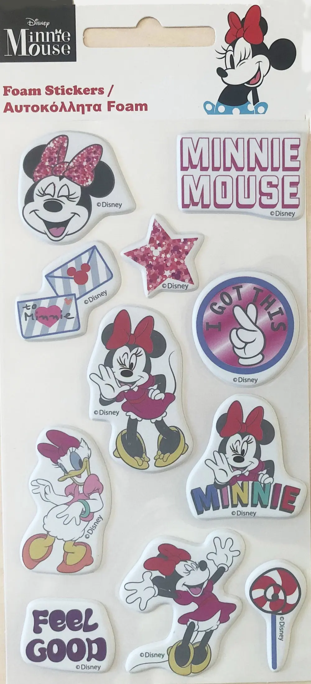 Disney Minnie Sada pěnových samolepek houbiček fotografii produktu