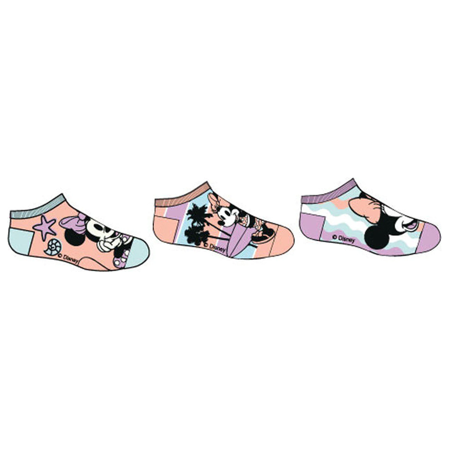 Disney Minnie Seaside dětské tajné ponožky 31/34 fotografii produktu