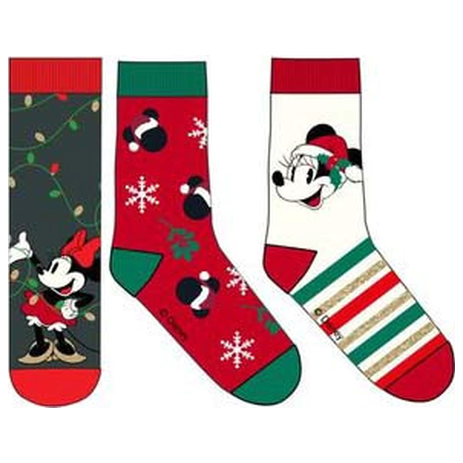 Disney Minnie Skylight Vánoční dámské ponožky 39/41 fotografii produktu