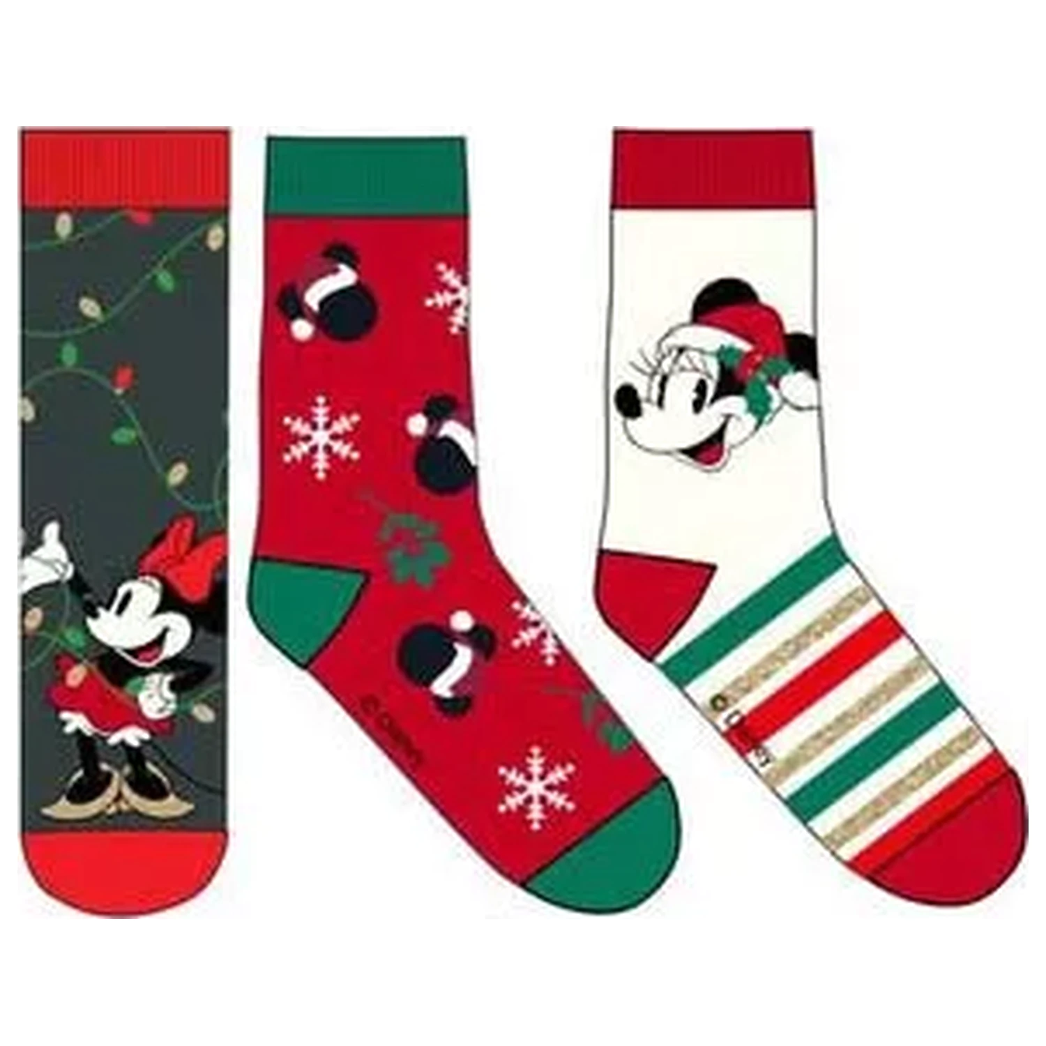 Disney Minnie Skylight Christmas Dámské ponožky balení 36/38 fotografii produktu