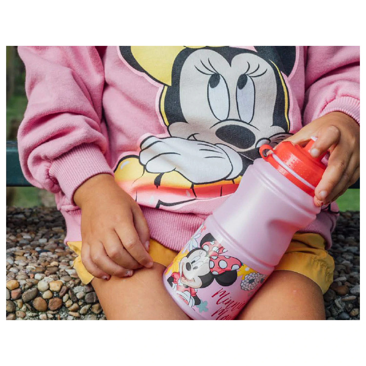 Disney Minnie Spring Hold plastová sportovní láhev 380 ml fotografii produktu