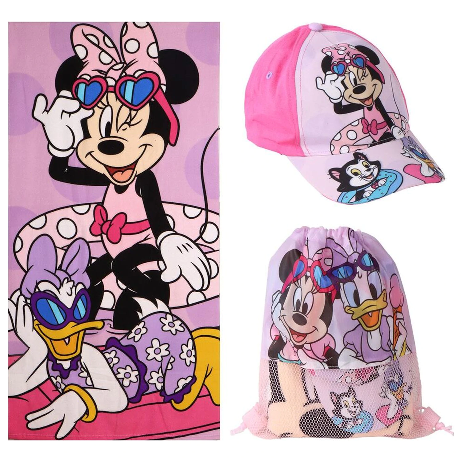 Disney Minnie ručník + taška + čepice sada fotografii produktu