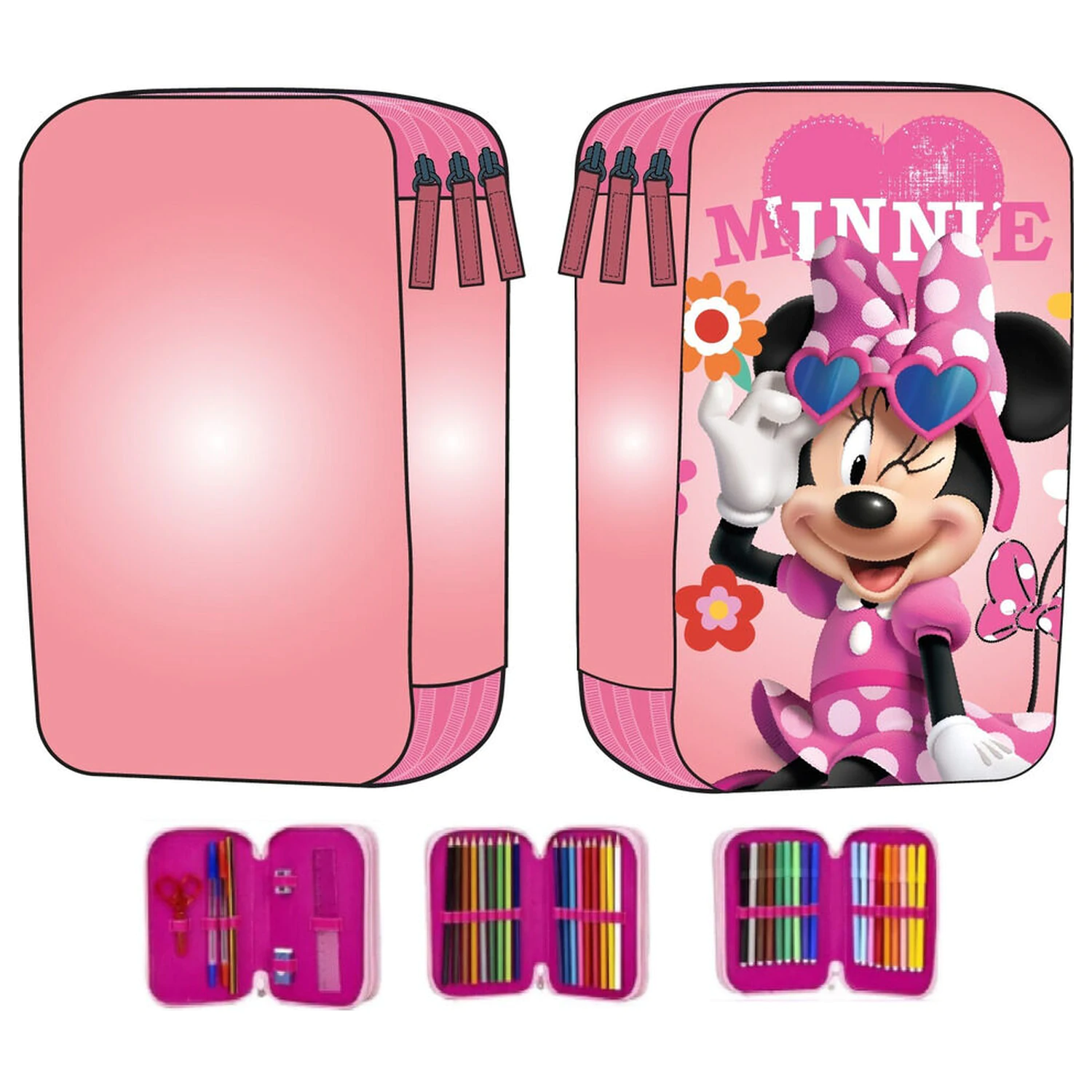 Disney Minnie trojitý penál fotografii produktu