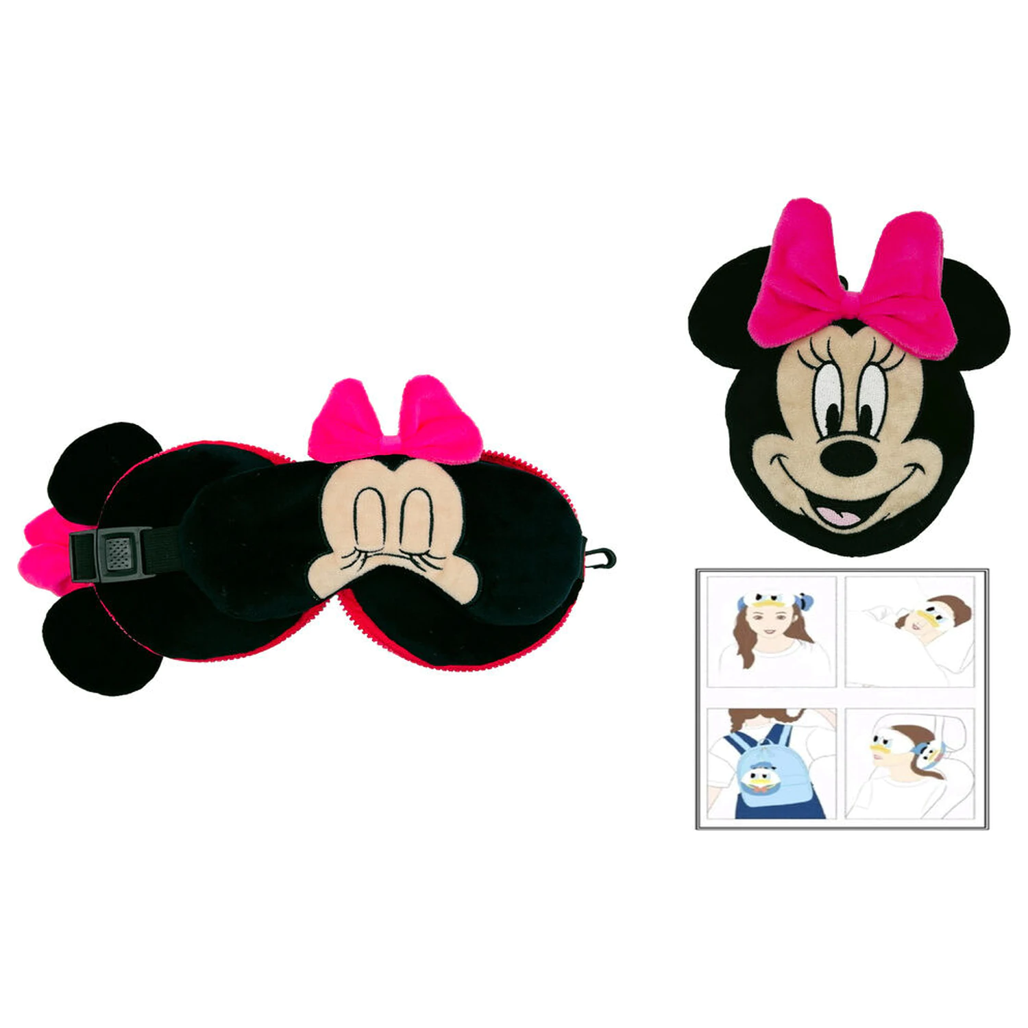 Disney Minnie cestovní polštář + maska fotografii produktu