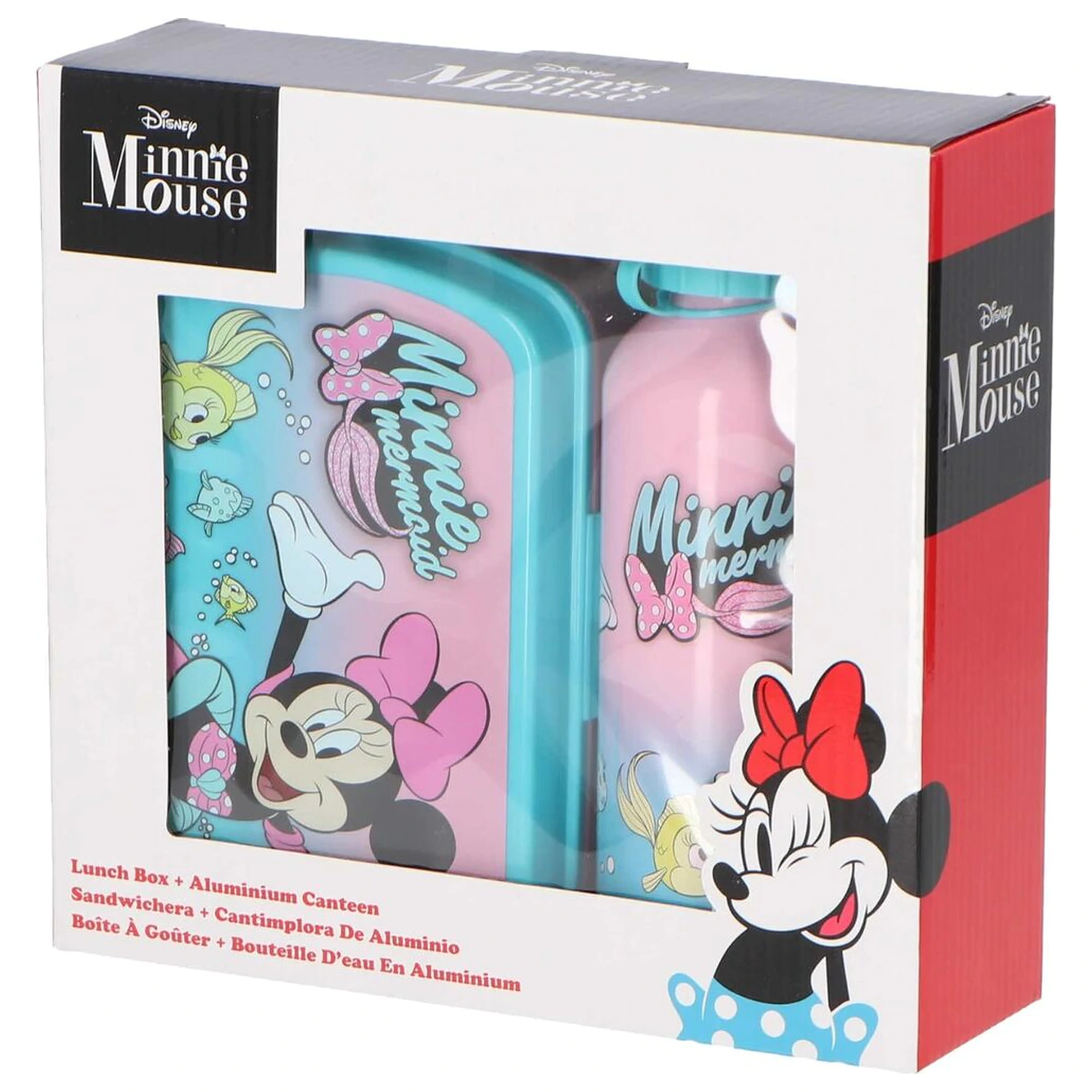 Disney Minnie svačinový box + hliníková láhev 500ml set fotografii produktu