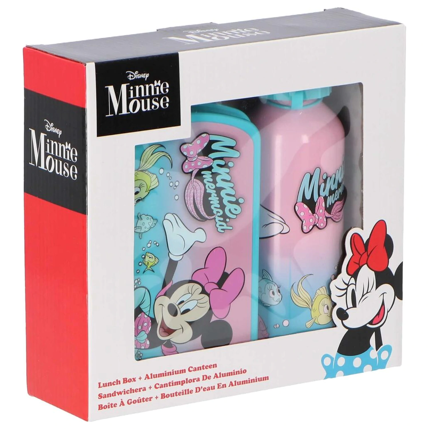 Disney Minnie svačinový box + hliníková láhev 500ml set fotografii produktu