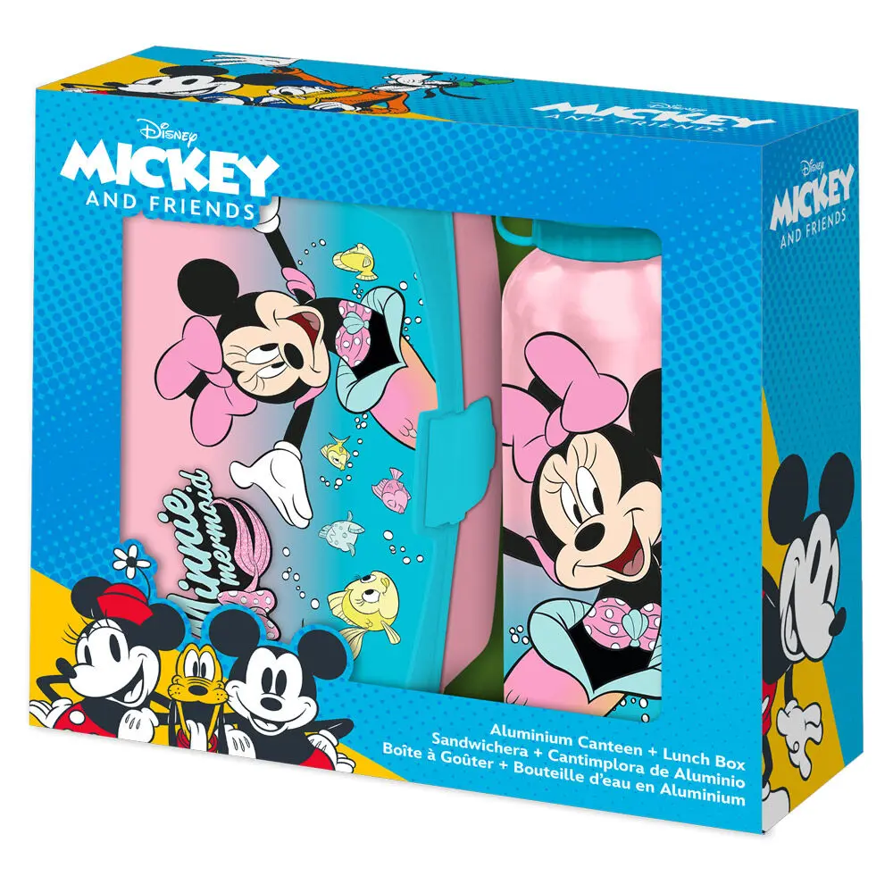 Disney Minnie svačinový box + hliníková láhev 500ml set fotografii produktu