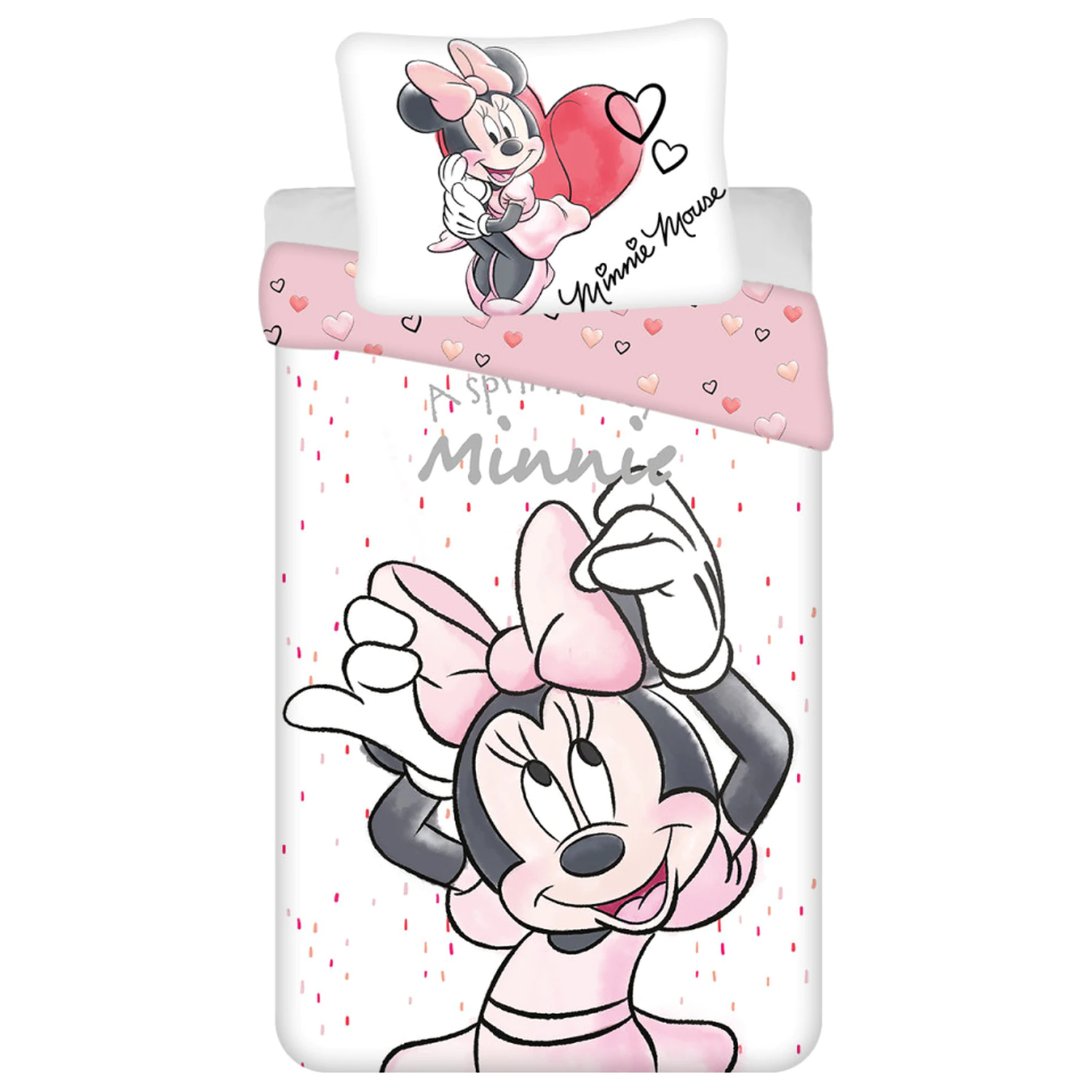 Disney Minnie Bílé povlečení na přikrývku fotografii produktu