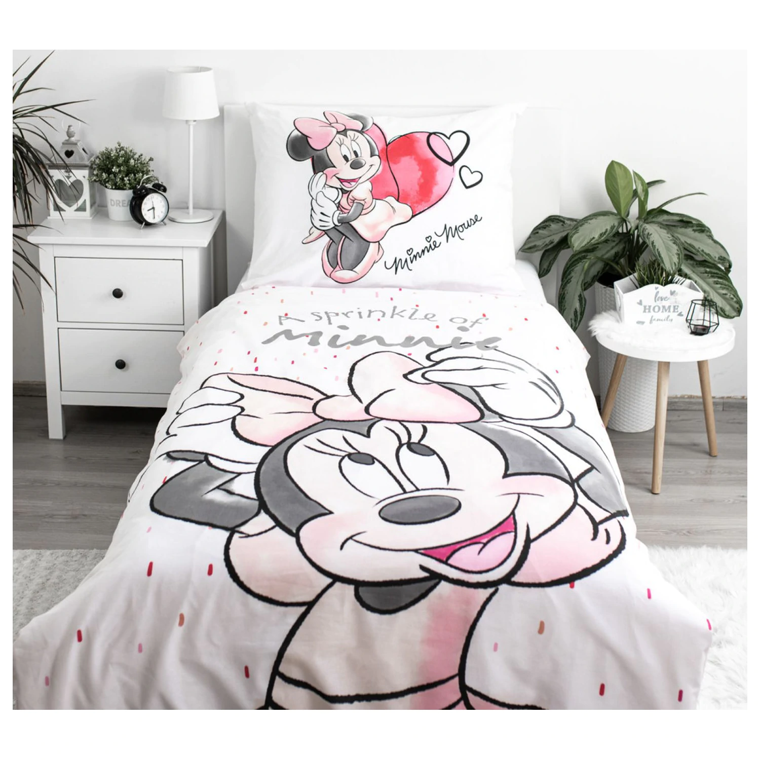 Disney Minnie Bílé povlečení na přikrývku fotografii produktu