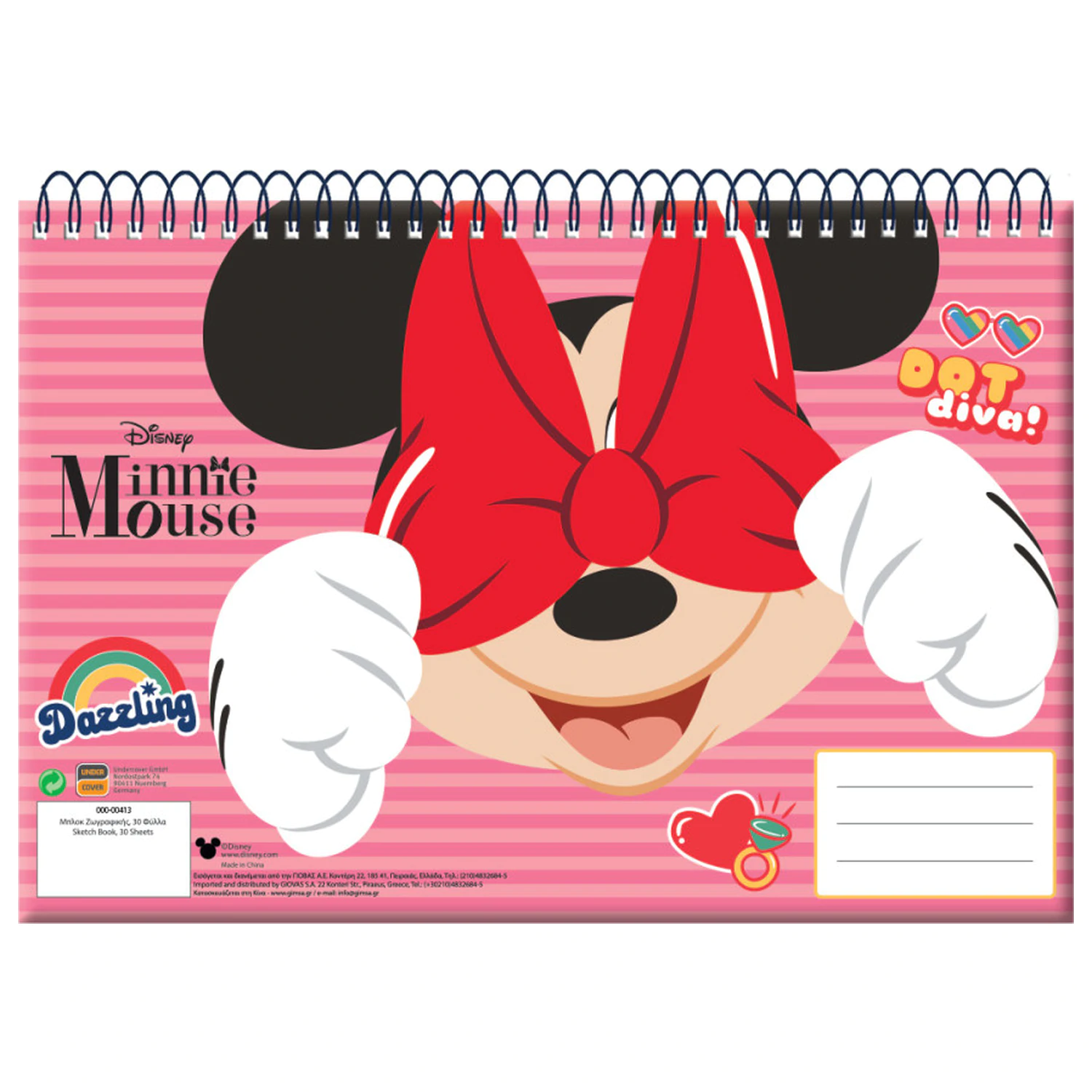 Disney Minnie Wink A/4 Spirální skicák, 30 listů fotografii produktu