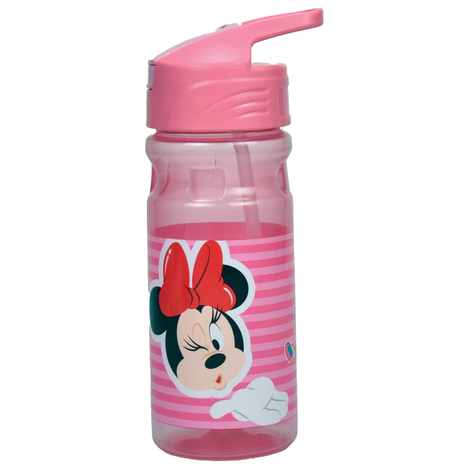Disney Minnie Wink Plastová láhev na vodu s brčkem 500 ml fotografii produktu