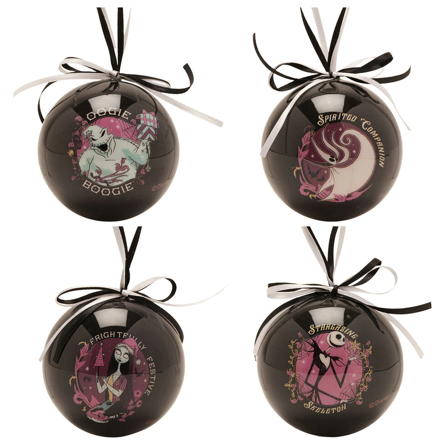 Disney Nightmare Before Christmas set 4 vánočních koulí fotografii produktu