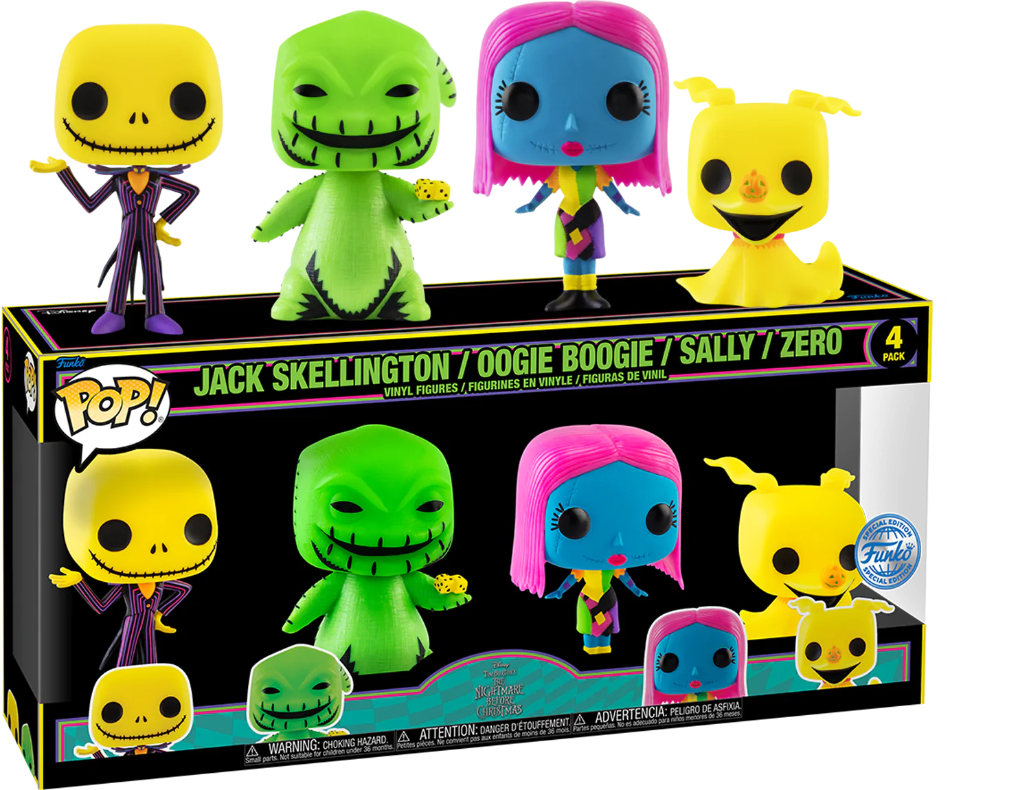 Disney POP! Movies vinylová figurka 4-pack Nightmare before Christmas (EMEA) 9 cm fotografii produktu