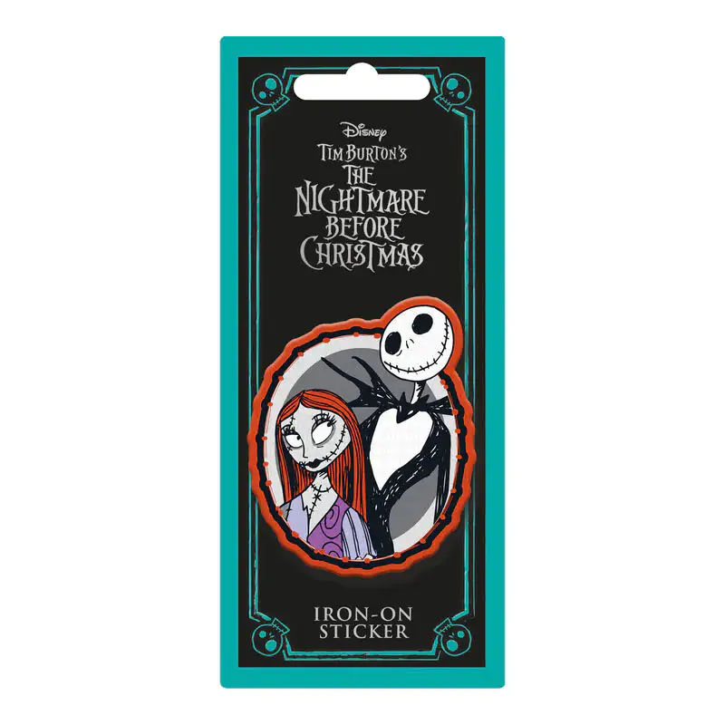 Disney Nightmare Before Christmas Jack & Sally vyšívaná nálepka fotografii produktu