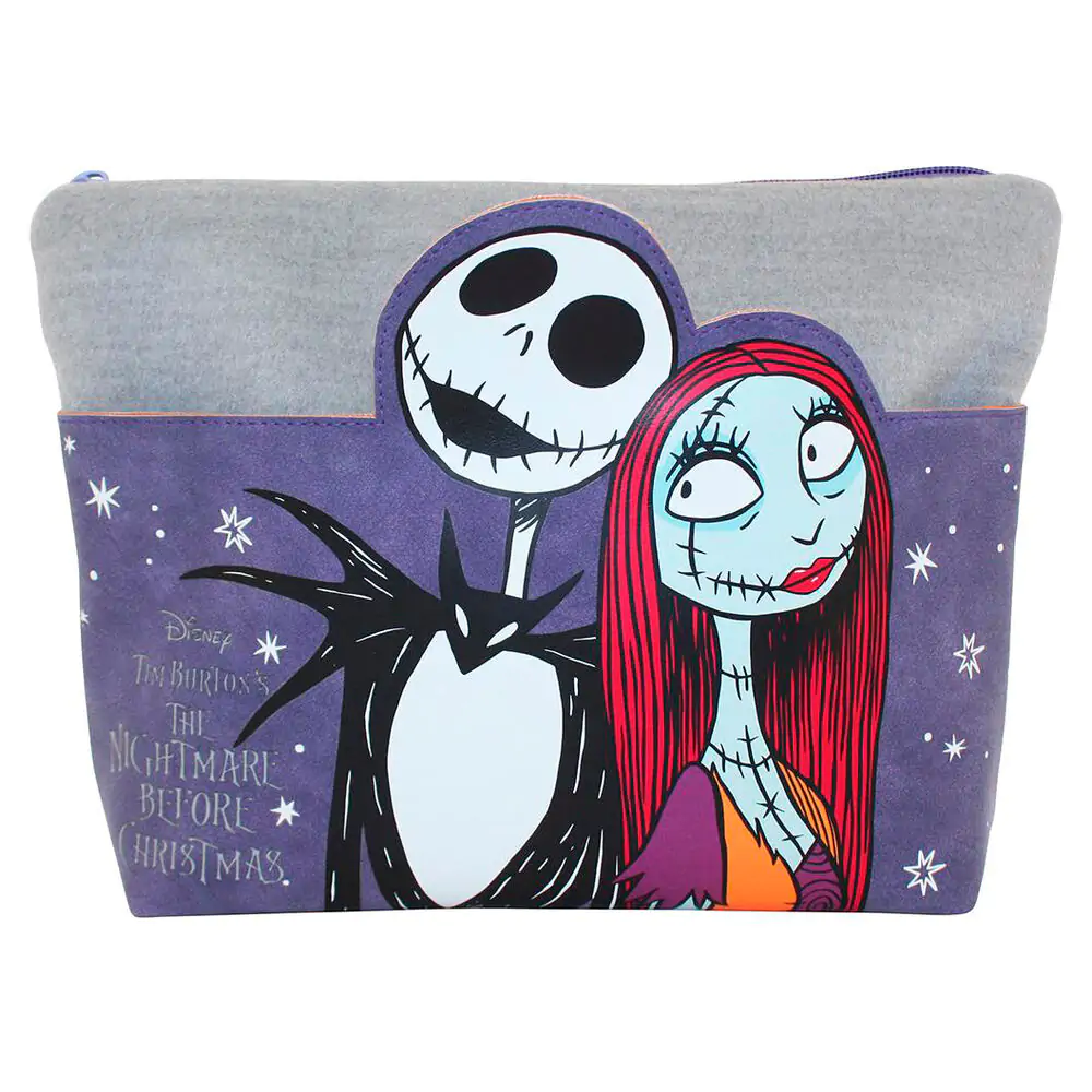 Kosmetická taštička Nightmare Before Christmas Jack & Sally fialová fotografii produktu