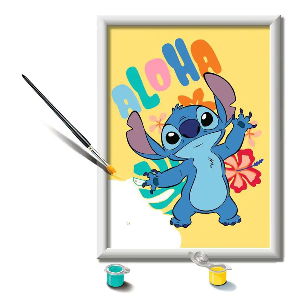 Disney Malování podle čísel Sada Aloha Stitch 18 x 24 cm *Německá edice* fotografii produktu