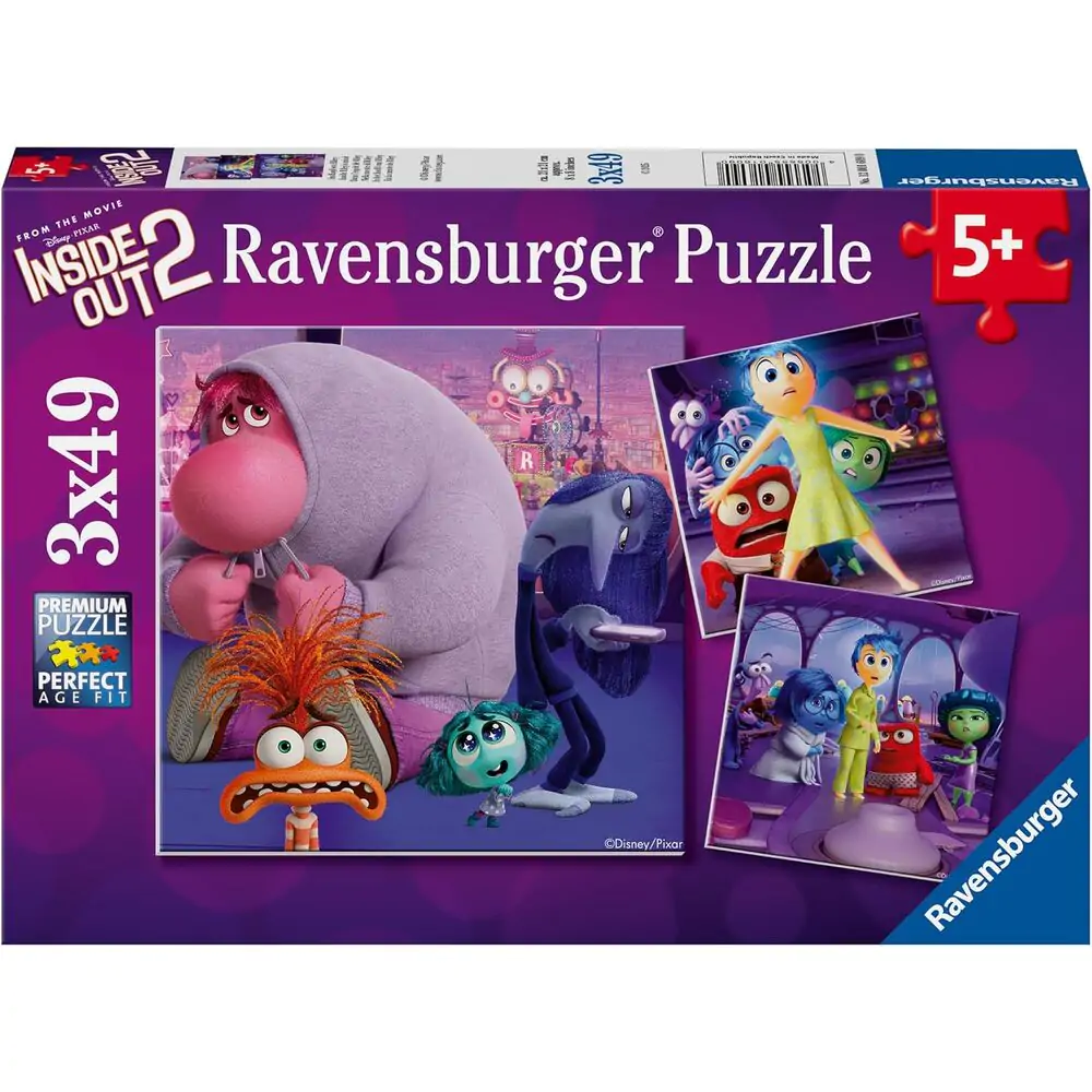 Disney Pixar Inside Out 2 puzzle 3x49 dílků fotografii produktu