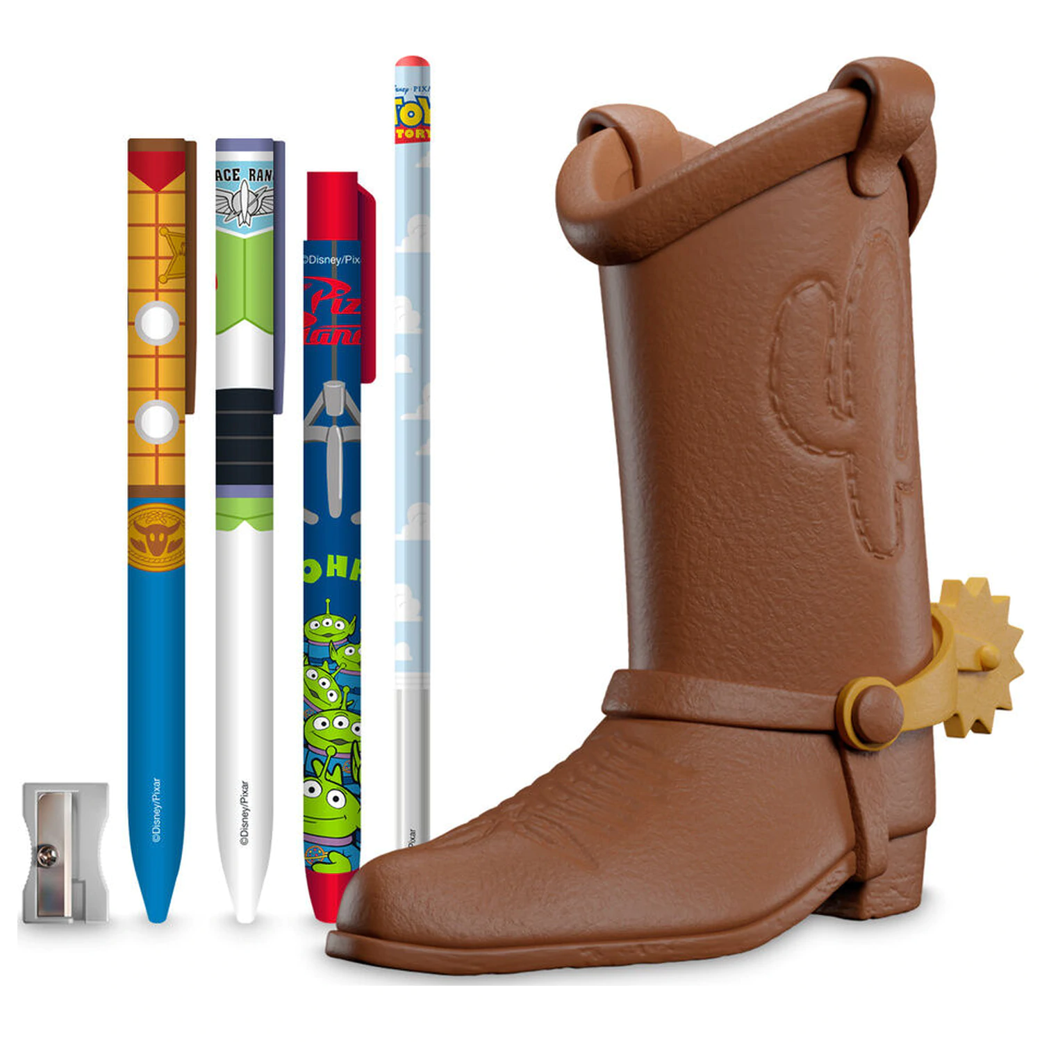 Disney Pixar Toy Story Woody Boot držák na tužky + psací sada fotografii produktu