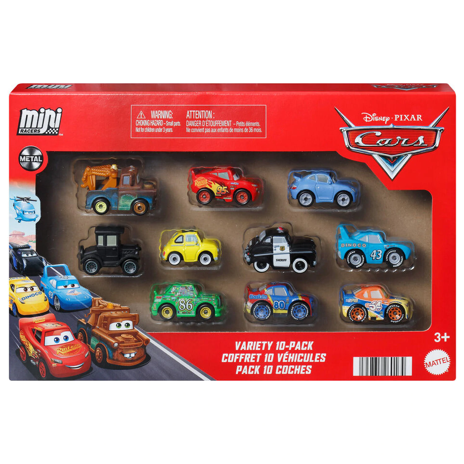 Disney Pixar Cars blistr 10 mini vozidel fotografii produktu