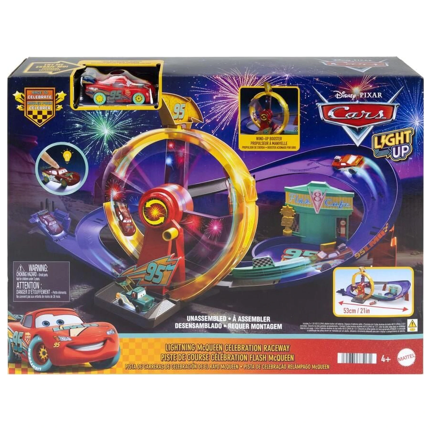 Disney Pixar Cars Lightning McQueen závodní dráha set fotografii produktu