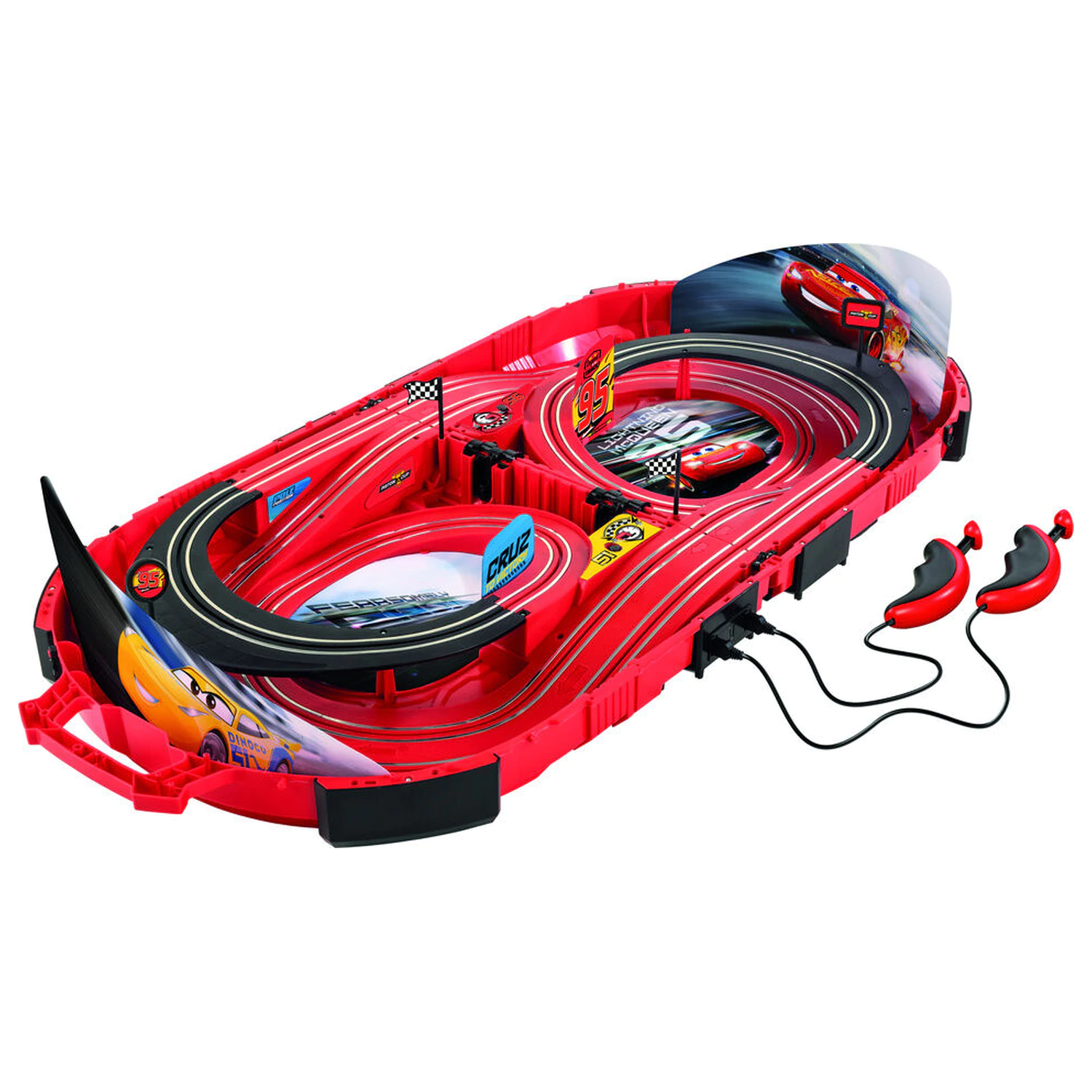 Disney Pixar Cars Závodní dráha Race in a Case fotografii produktu