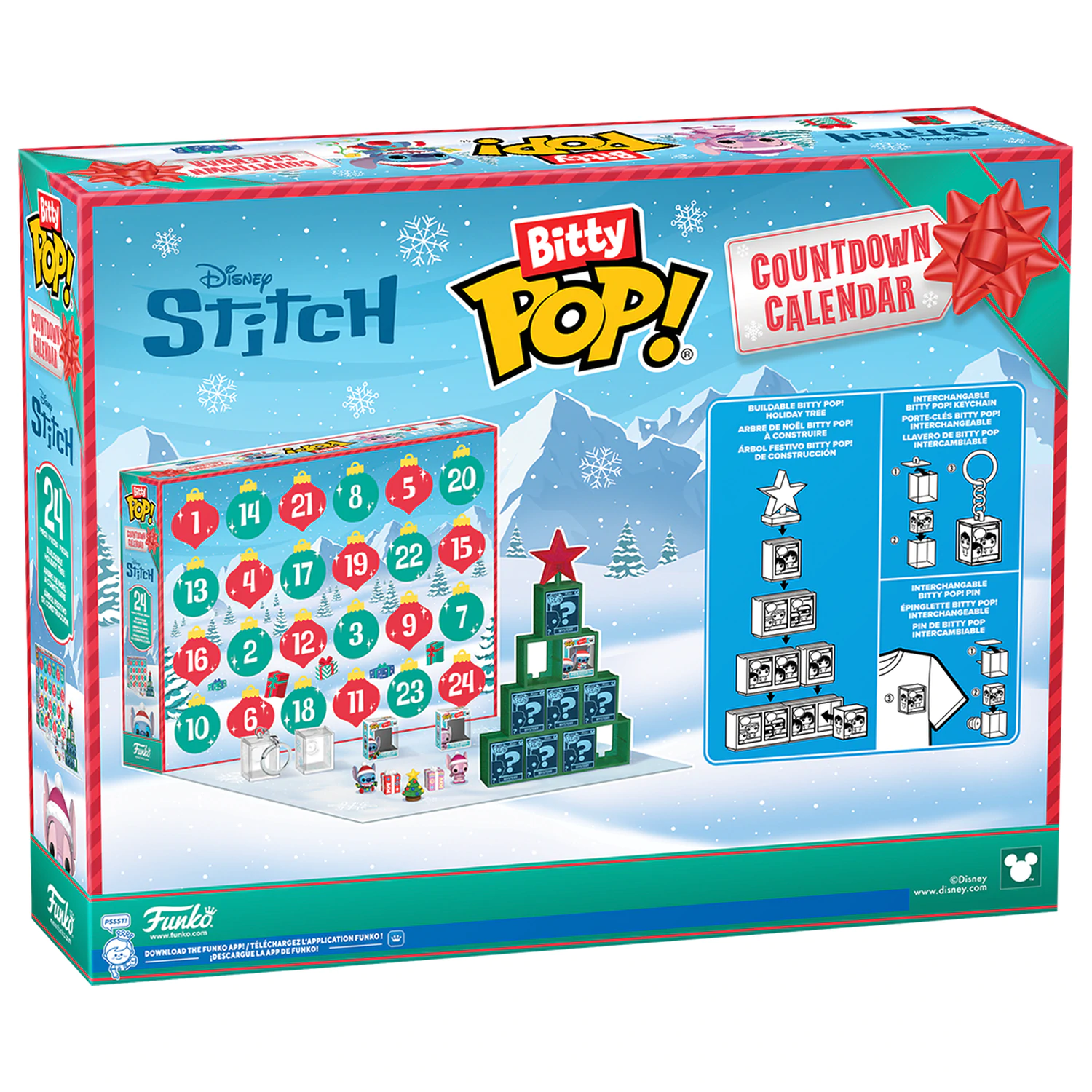 Disney Funko Bitty POP! Adventní kalendář Stitch Holiday fotografii produktu