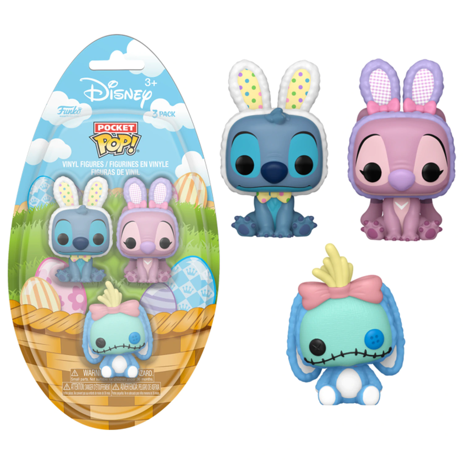 DISNEY Pocket Funko POP! Lilo & Stitch (3 ks) fotografii produktu
