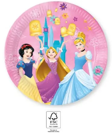 Disney Princess Live your Story, Disney Princess papírové talíře 8 ks 23 cm FSC fotografii produktu