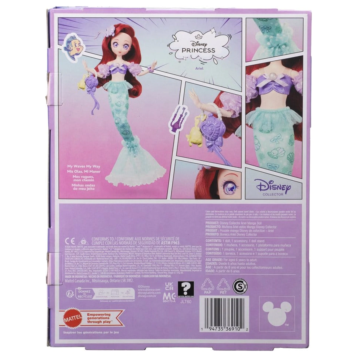 Disney Princess Panenka Manga Ariel 22 cm fotografii produktu