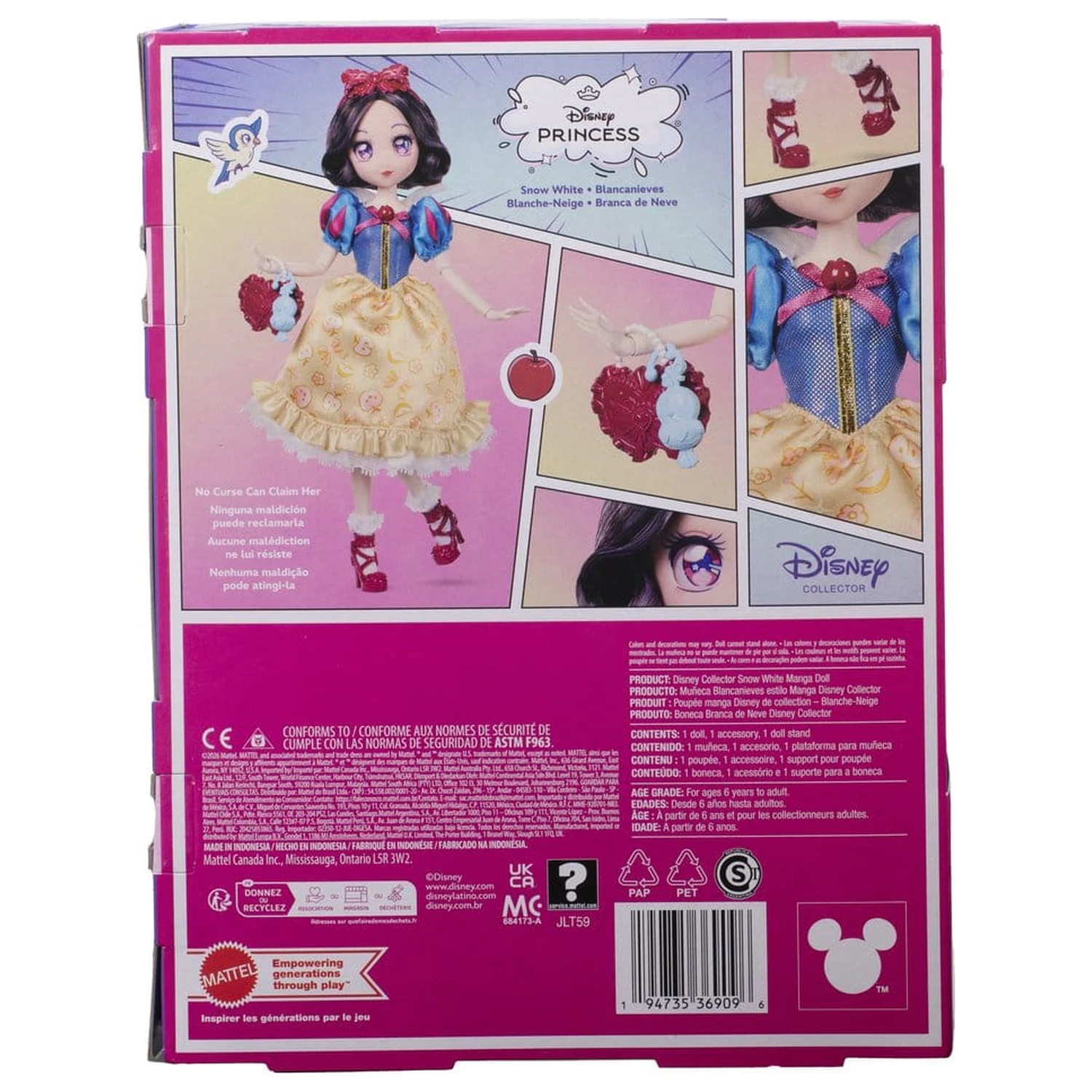 Disney Princess Panenka Manga Snow White 22 cm fotografii produktu