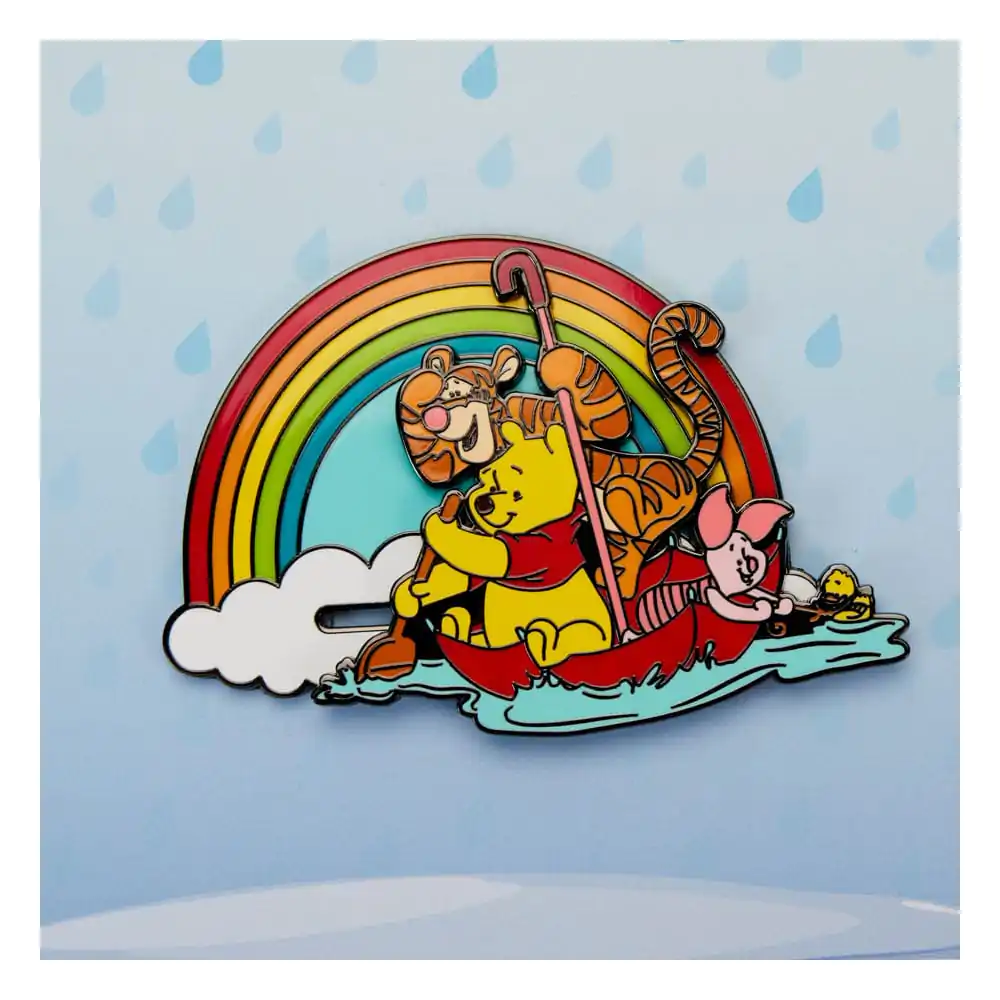 Disney by Loungefly Posuvný Smaltovaný Odznak Winnie the Pooh Deštivý Den Limitovaná Edice 8 cm fotografii produktu